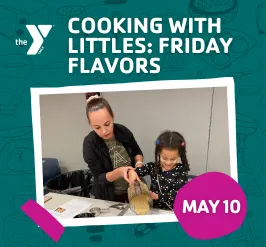 young girl and mom making food in cooking class