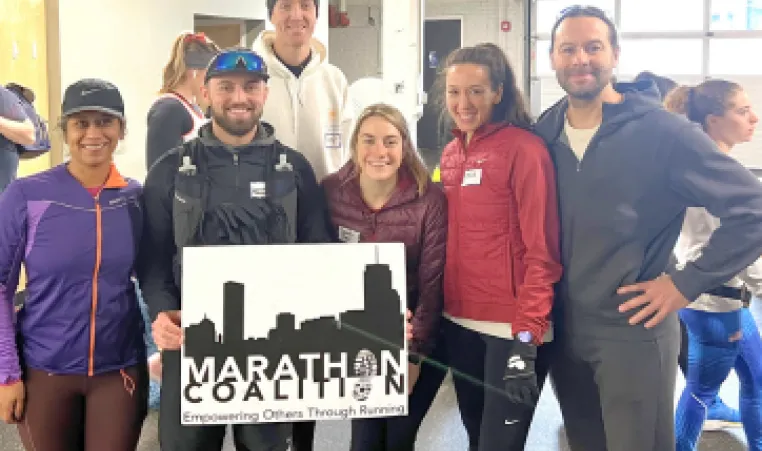 Members of the MetroWest YMCA Marathon Team