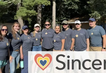 Staff from Sincere Foundation support our food program