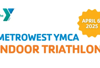 graphic promoting indoor triathlon in april
