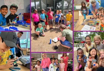 photo collage of Y STEAM Camp