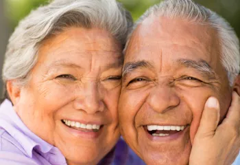 image of two seniors smiling