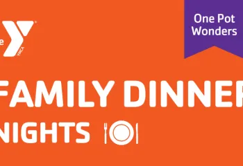 graphic for family dinner nights one pot wonders