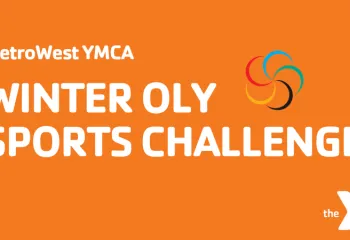 Winter Oly Sports Challenge orange graphic