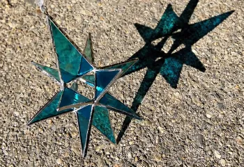 stained glass artwork from the MetroWest YMCA stained glass workshop