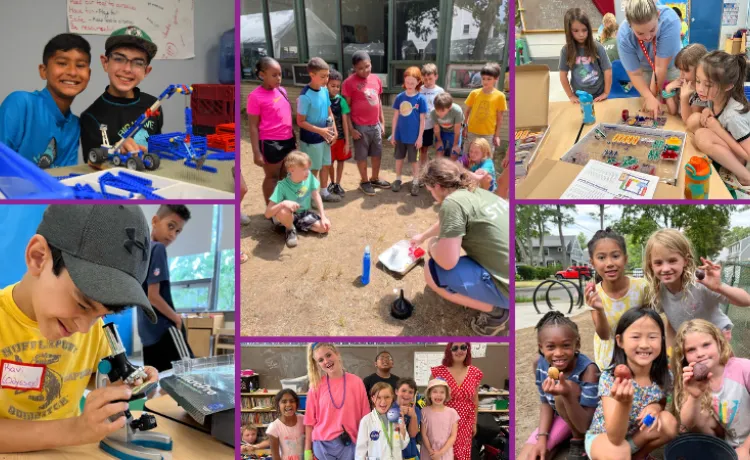 photo collage of Y STEAM Camp
