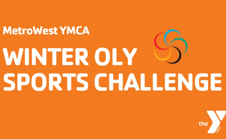 Winter Oly Sports Challenge orange graphic
