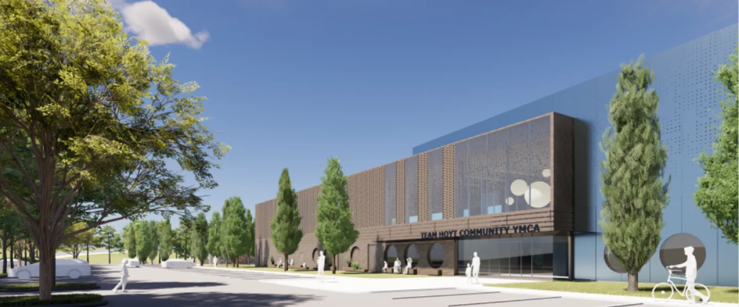 exterior shot of ymca building