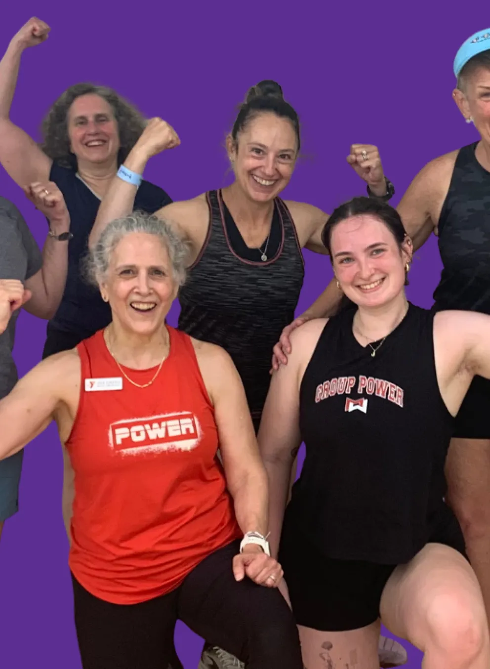 posted image of an all-female exercise class