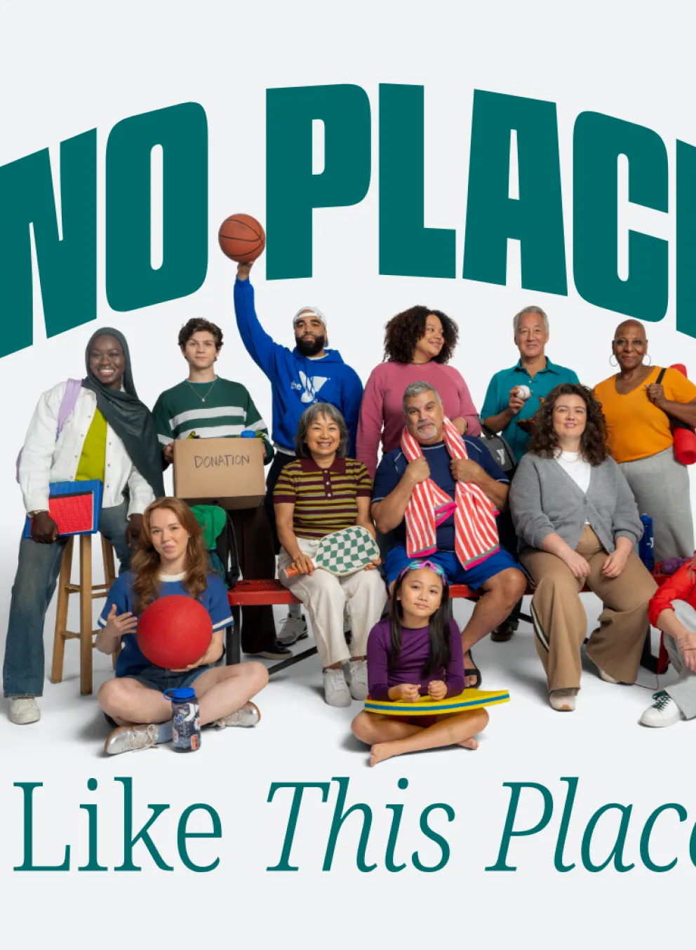 A group of community members of all ages and backgrounds