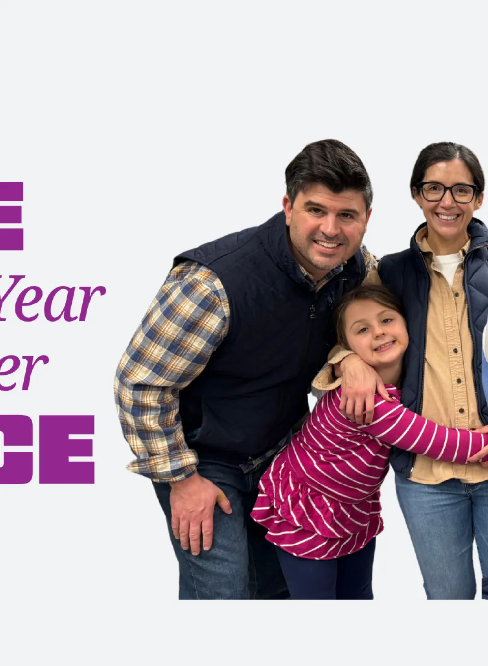 Family joining the Y together