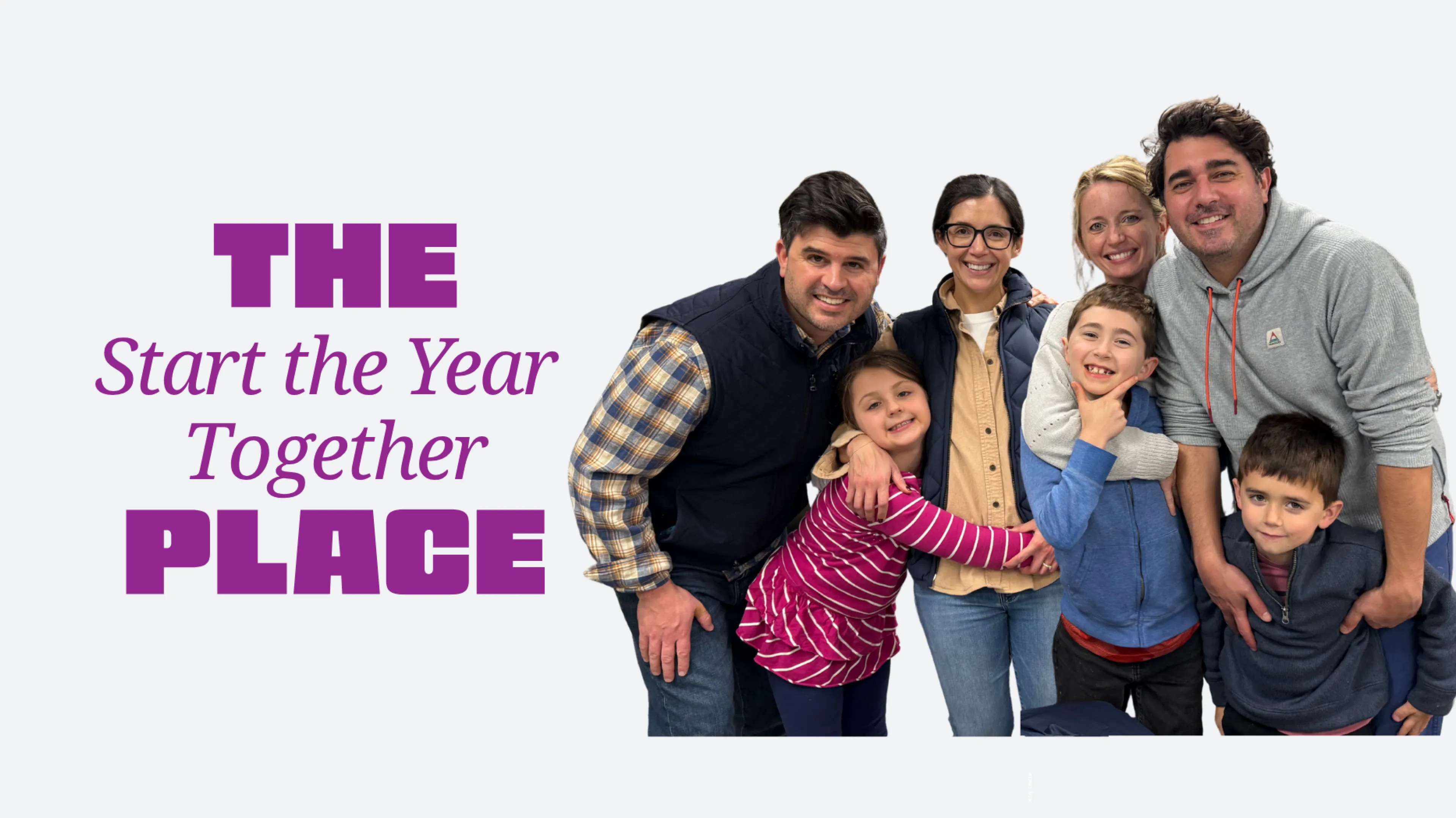 Family joining the Y together