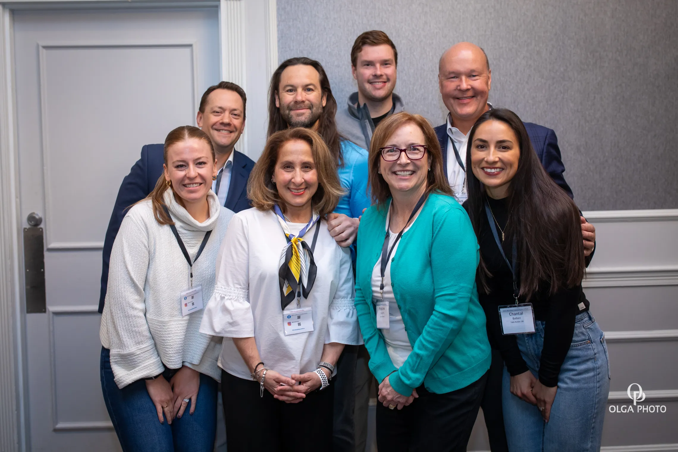 group photo of Boston Marathon Team runners