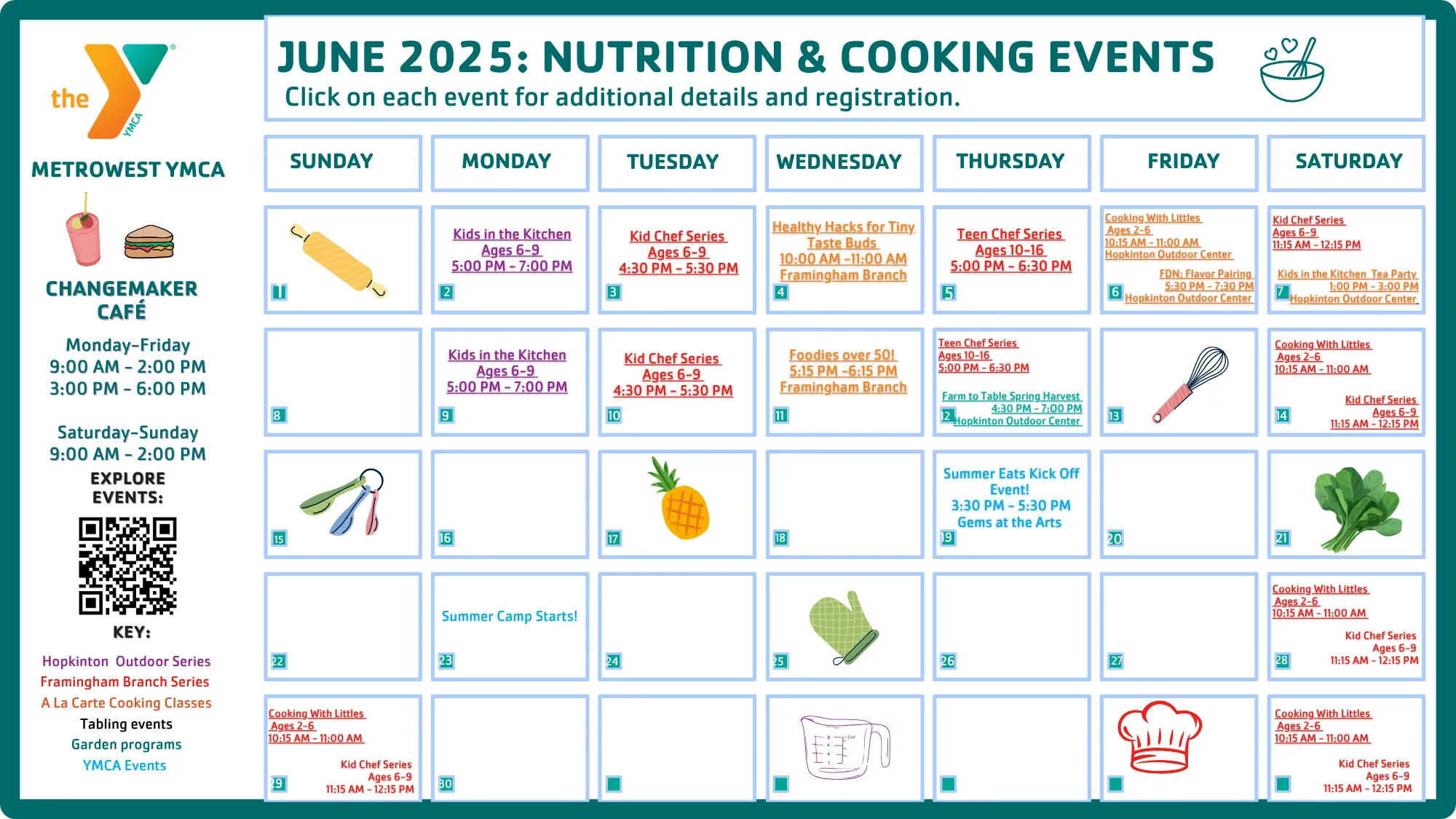 June Nutrition and Cooking Calendar