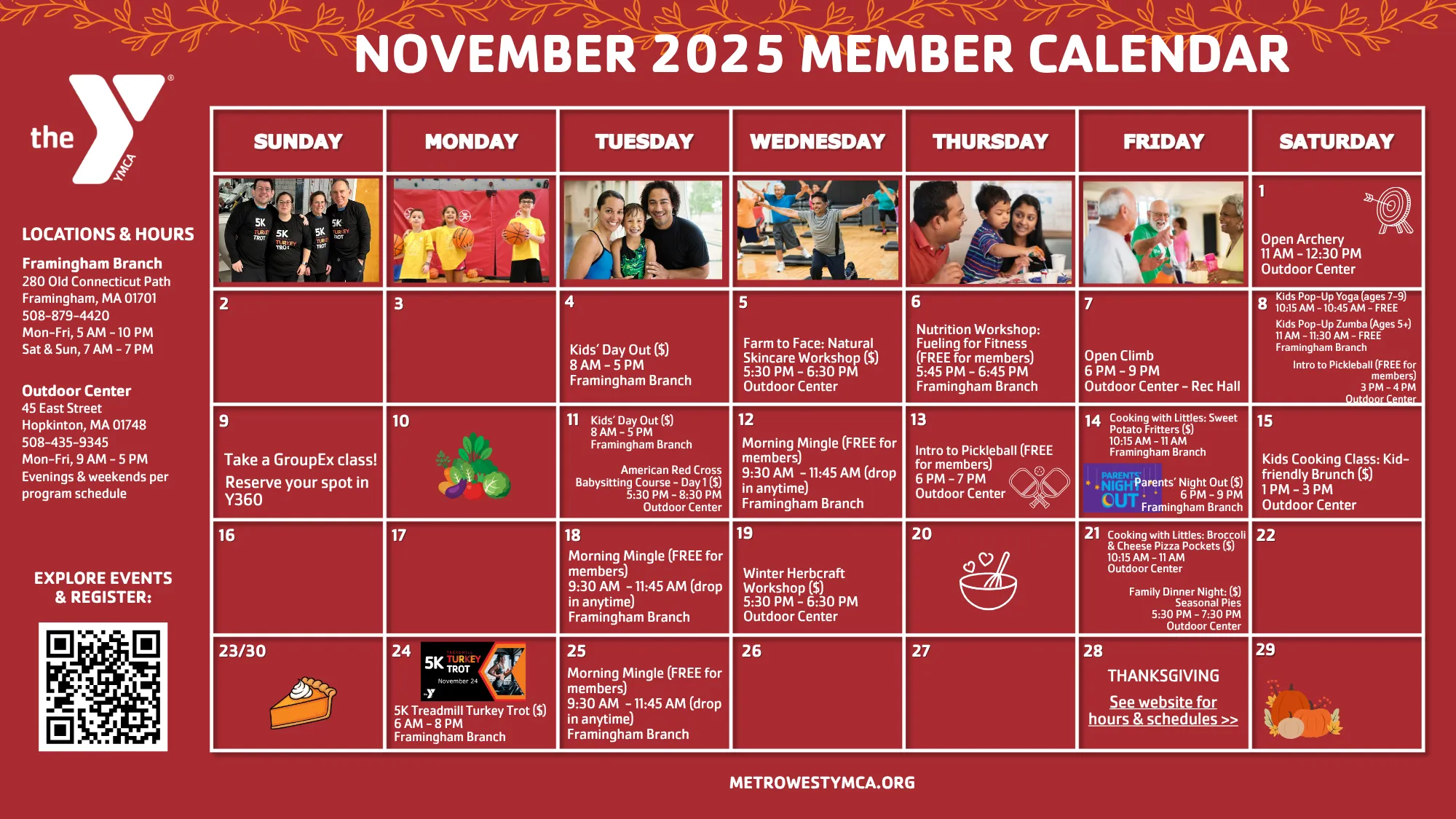 November Member Calendar