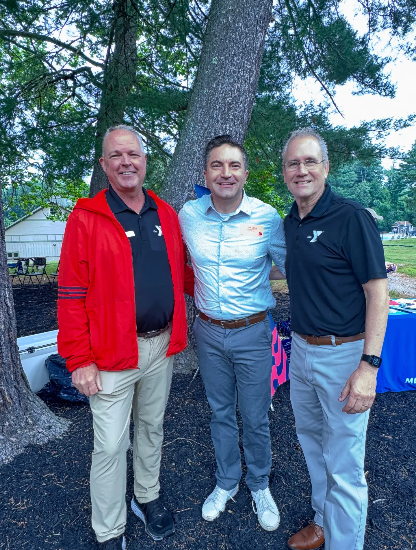Rick MacPherson, YMCA CEO, Representative Jack Lewis, and Peter Waisgerber