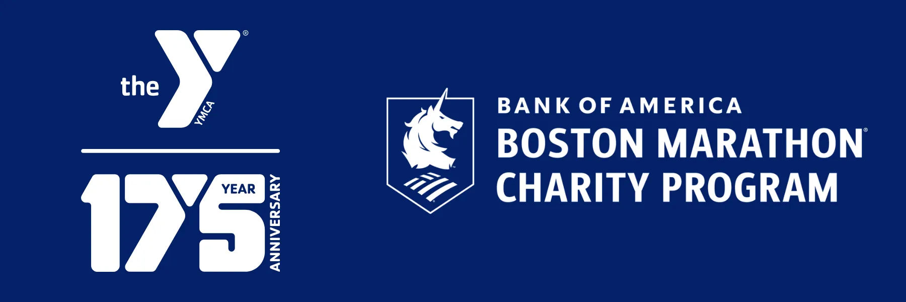 Y 175 Logo and Boston Marathon Charity Logo