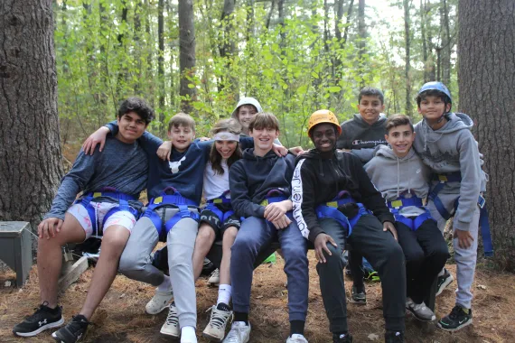 group of school kids