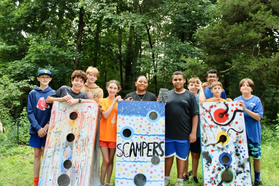 group photo of young camp leaders