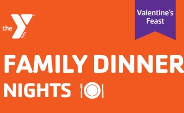 graphic for family dinner night valentine's feast