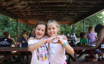 Making friends at Y summer camp